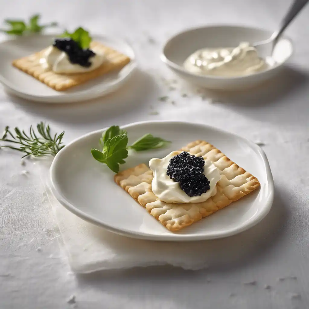 Cracker with Caviar