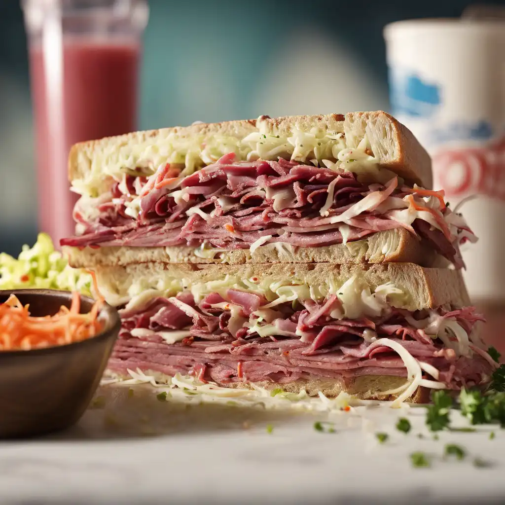 Pastrami and Coleslaw Sandwich Casa Ricardo