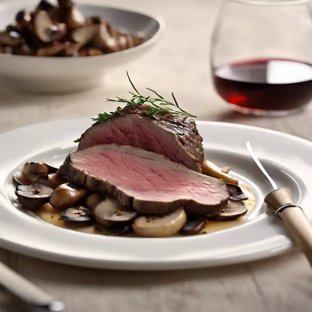 Roast Beef with Mushroom