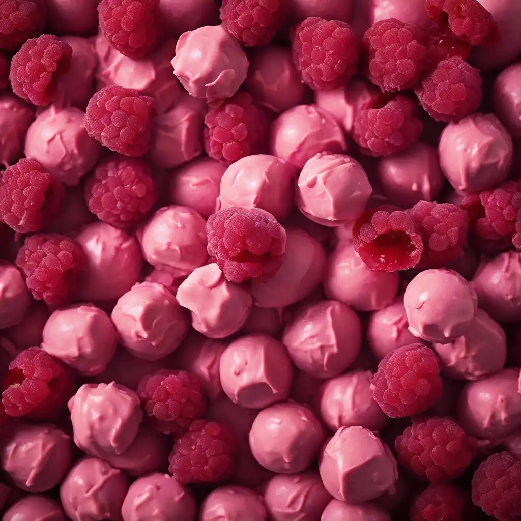 Raspberry Fudge Balls