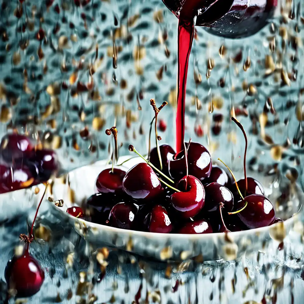 Red Wine Cherries in Syrup