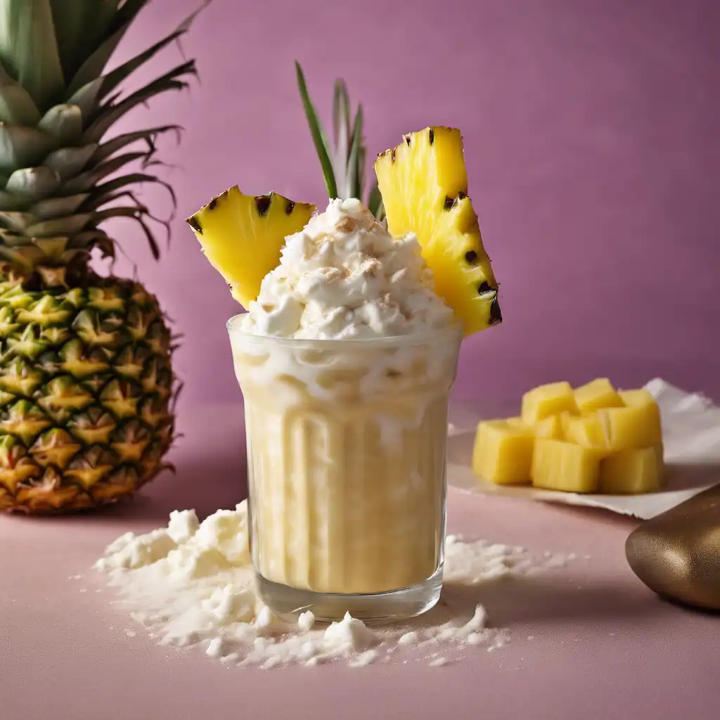 Pineapple and Coconut Frappé