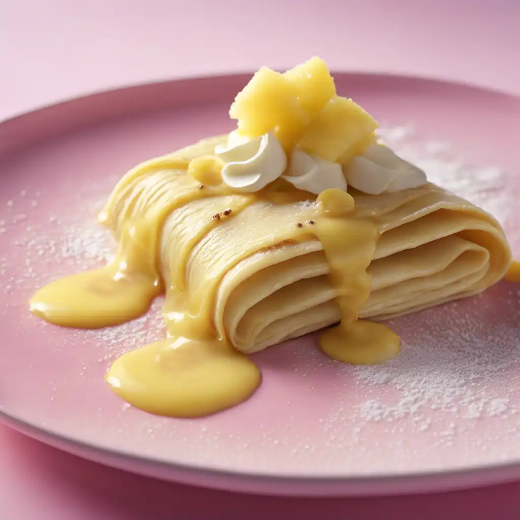 Banana and Pineapple Crepe