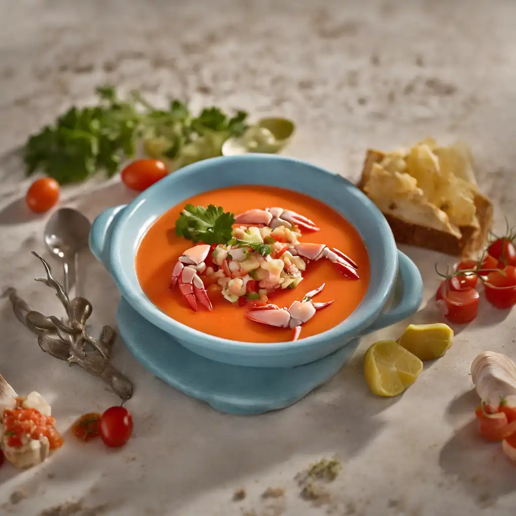 Foto de Gaspacho com lagosta