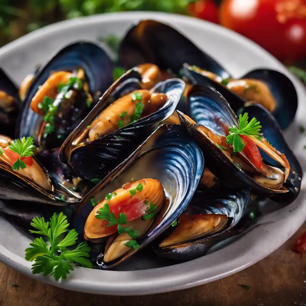 Wine-Glazed Mussels