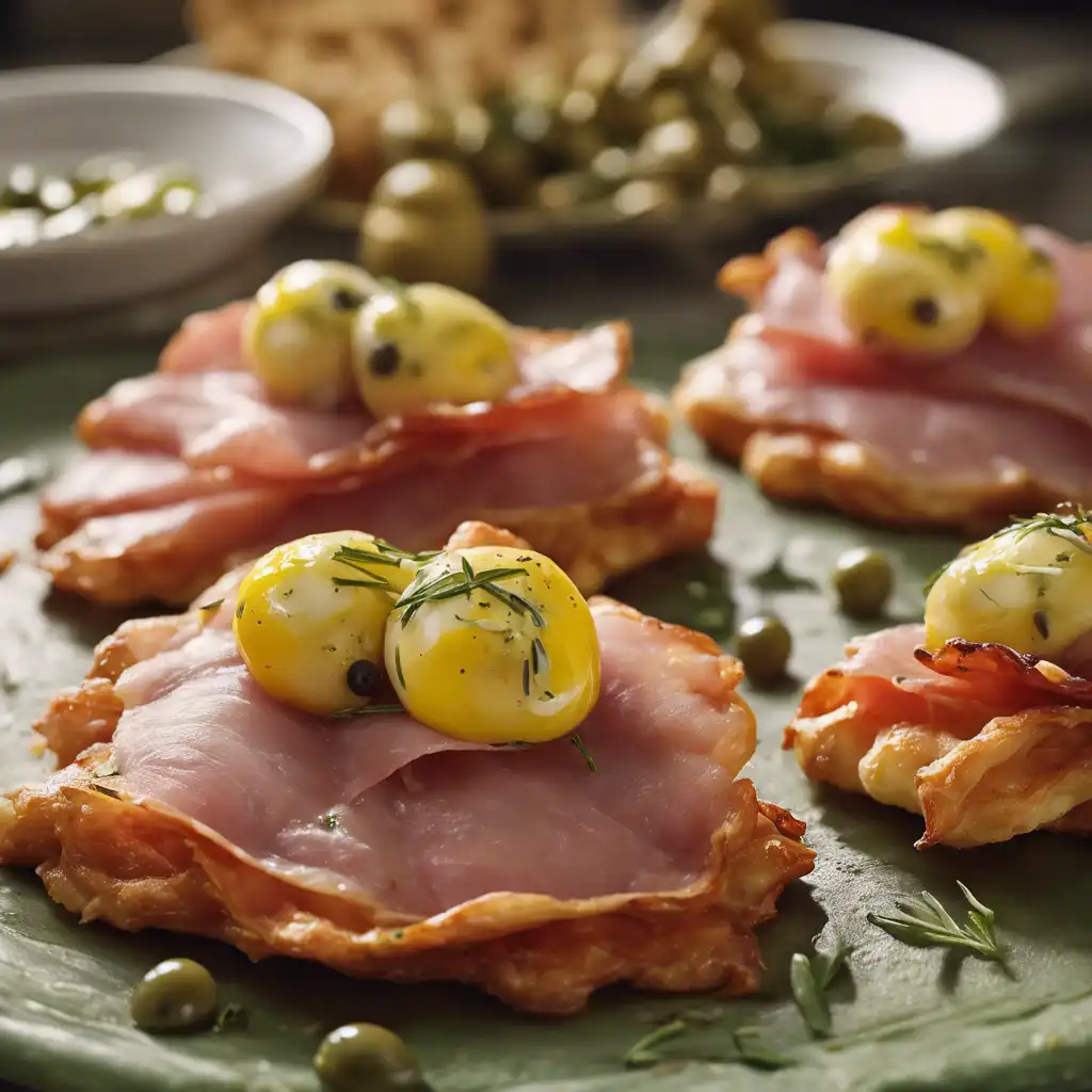 Cured Ham and Olive Fritters