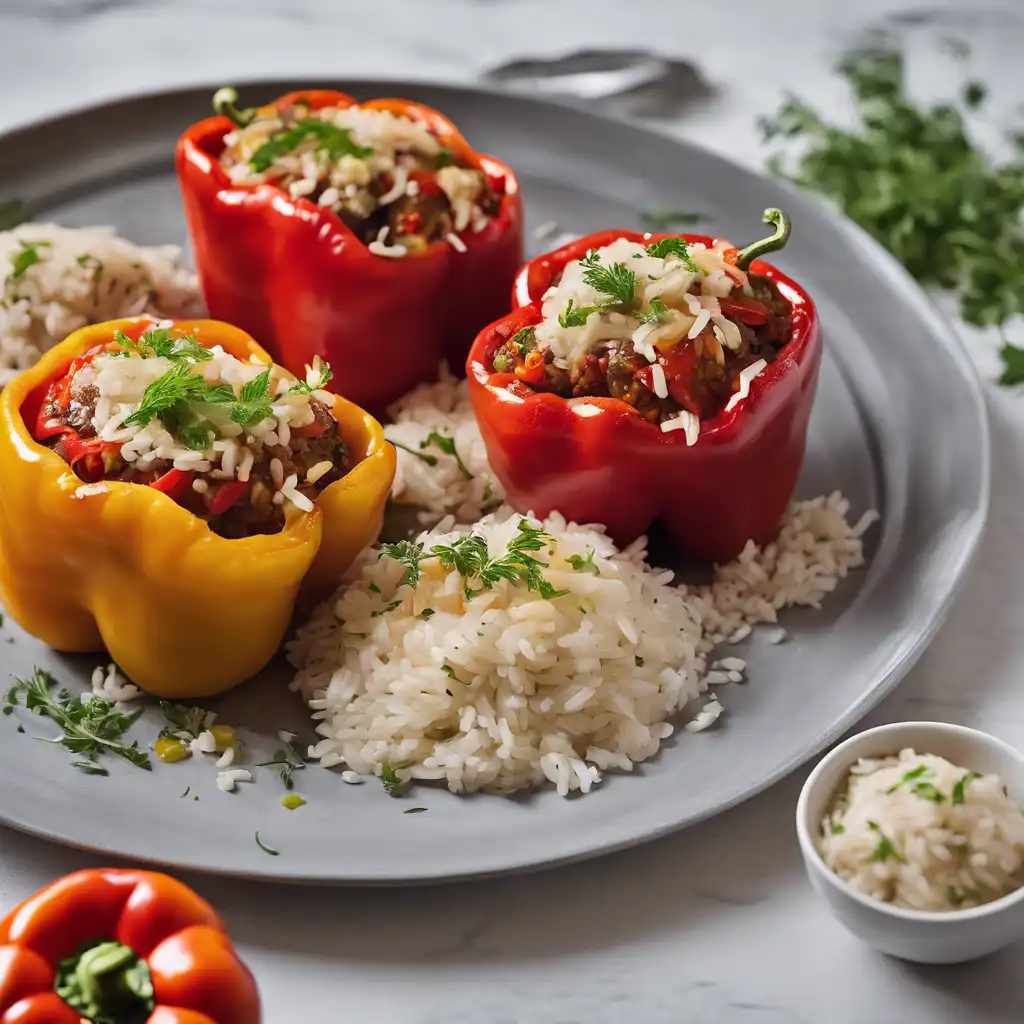 Stuffed Bell Peppers with Rice