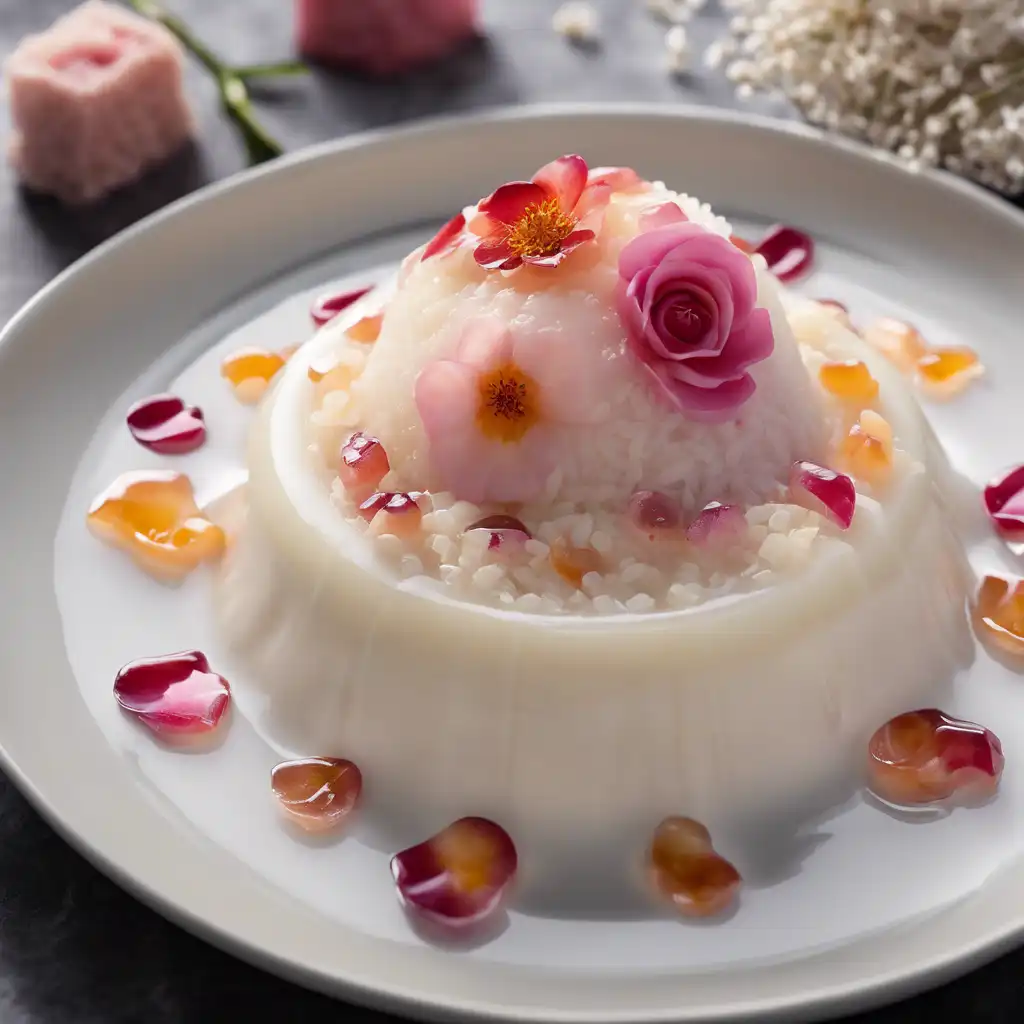 Rice and Rosewater Pudding