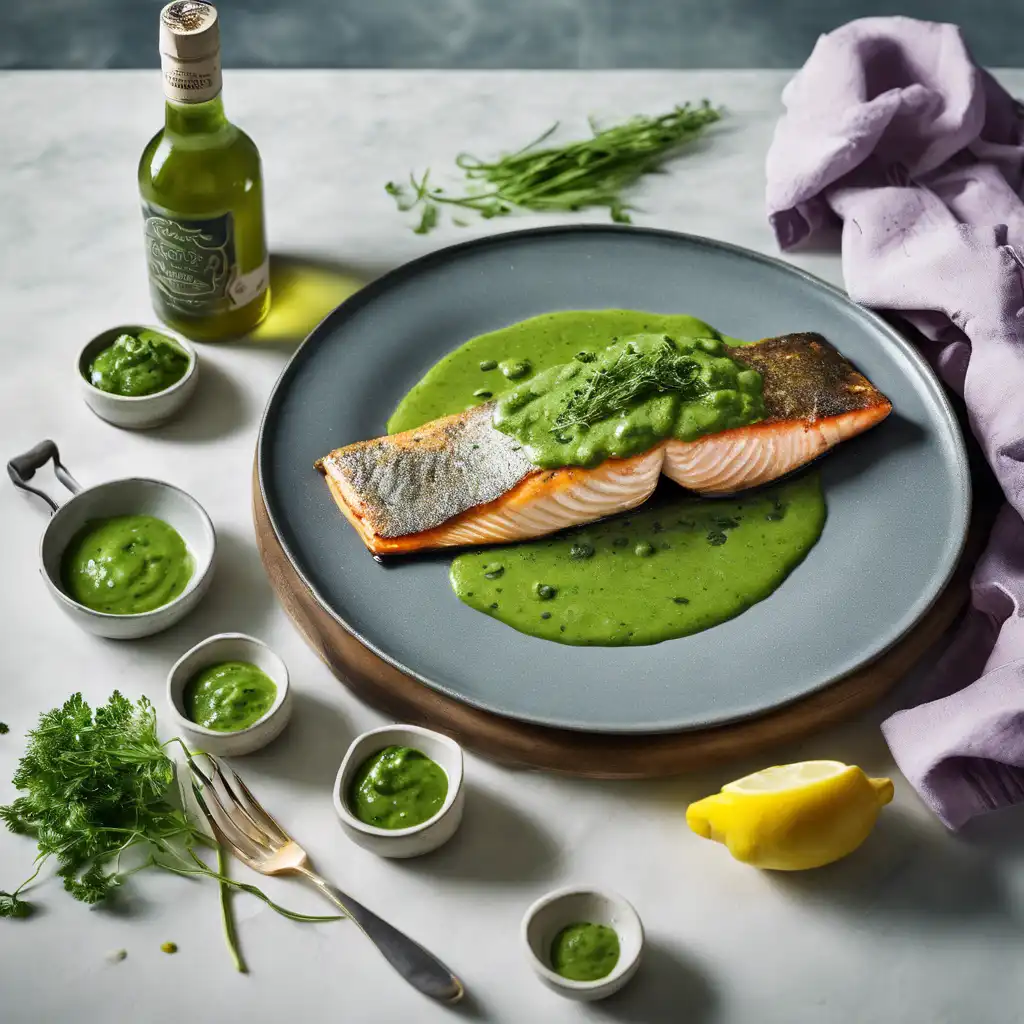 Pan-Seared Trout with Green Sauce