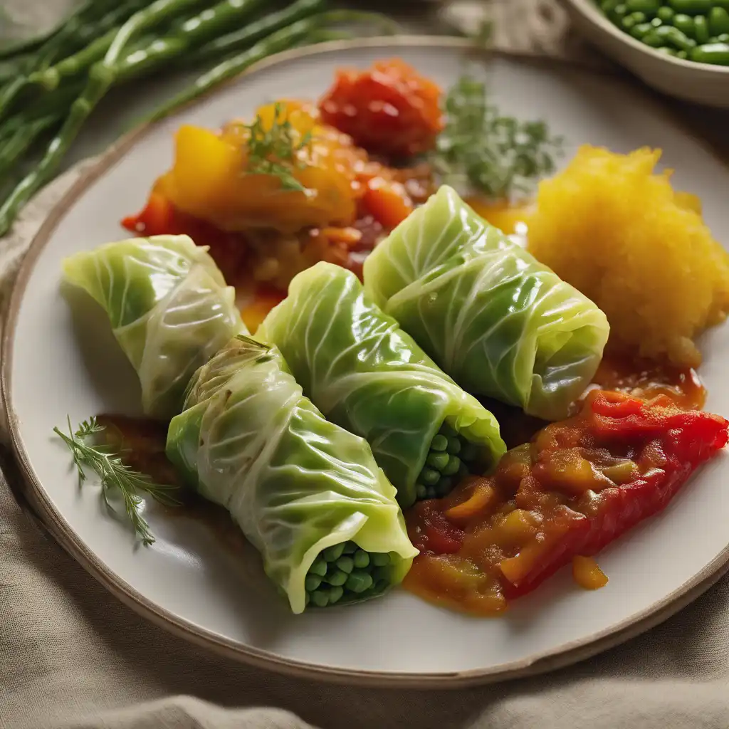 Cabbage Rolls with Vegetable Medley