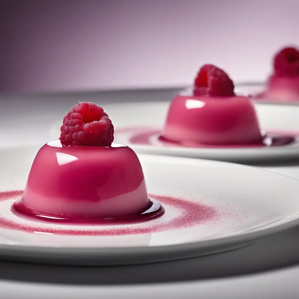 Raspberry Panna Cotta Light