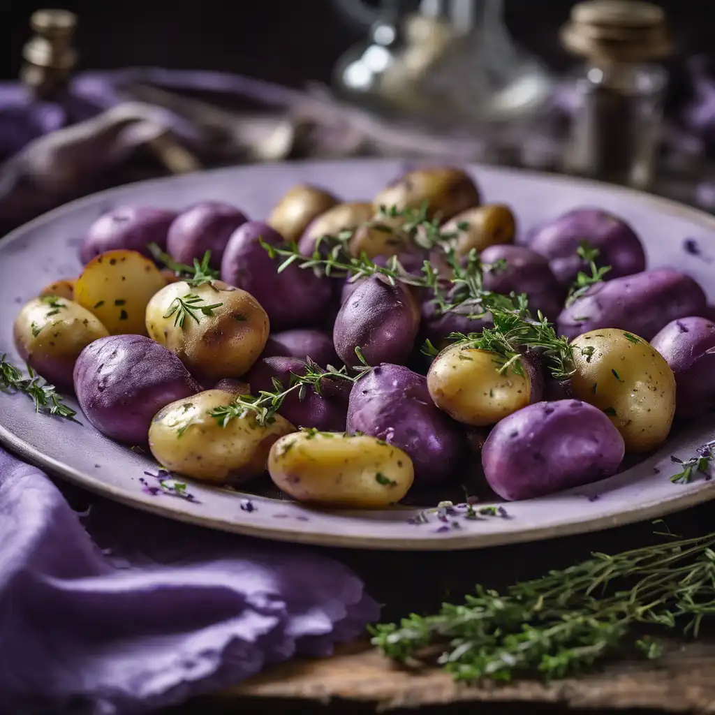 Violet Potatoes with Thyme