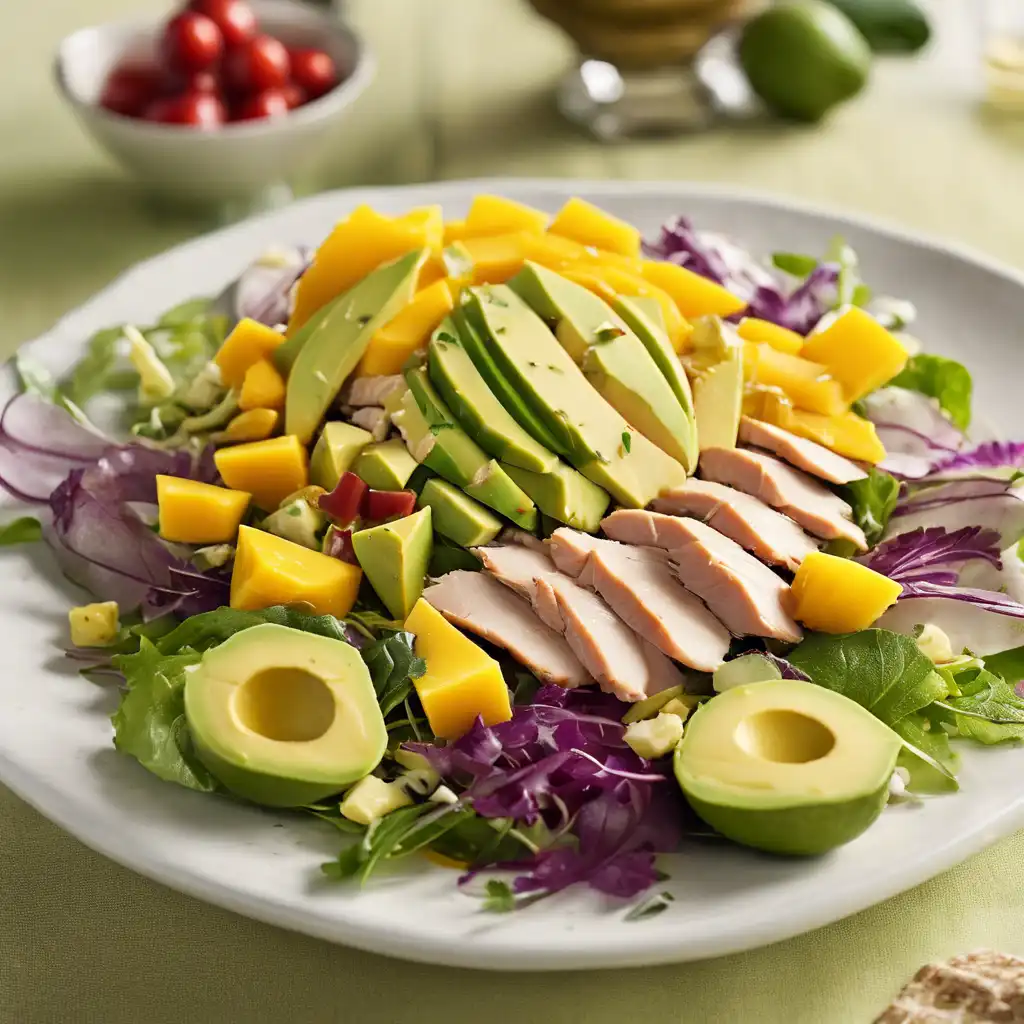 Smoked Chicken Salad with Mango and Avocado