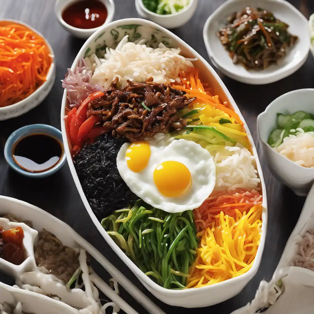 Korean Mixed Rice Bowl (Bibimbap)