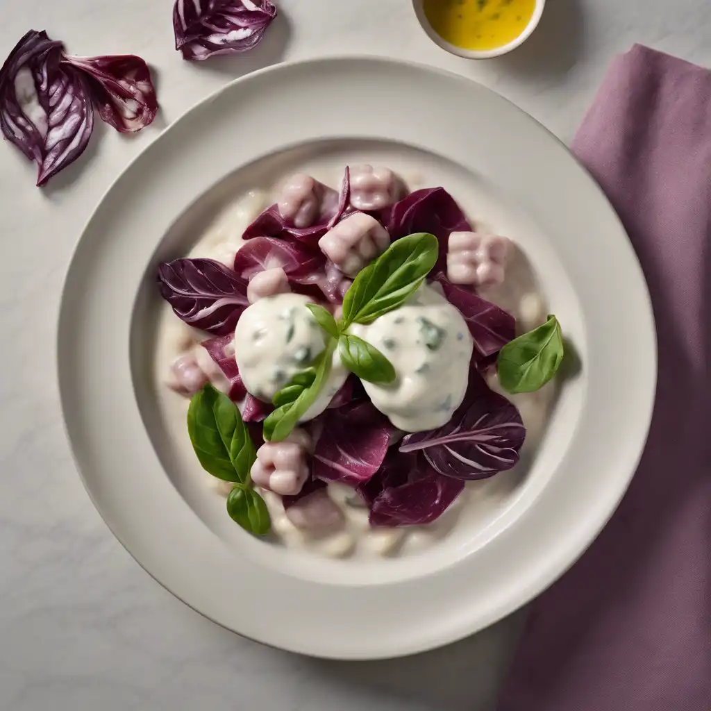 Yogurt and Radicchio Gnocchi