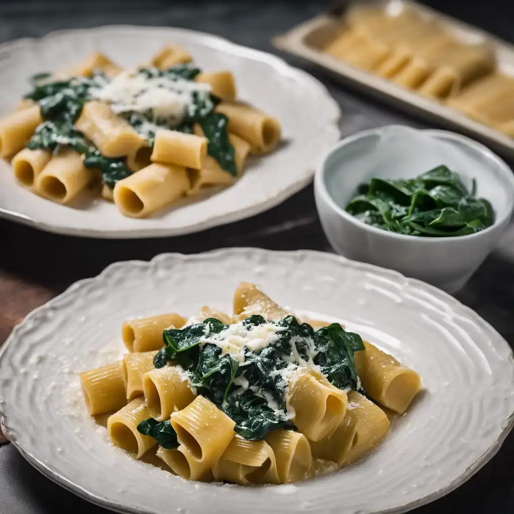 Rigatoni with Spinach