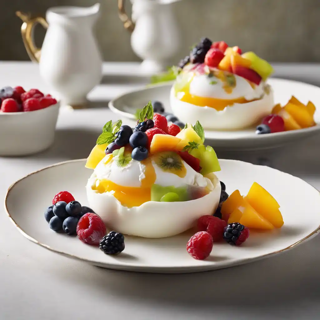 Meringue with Fresh Fruits