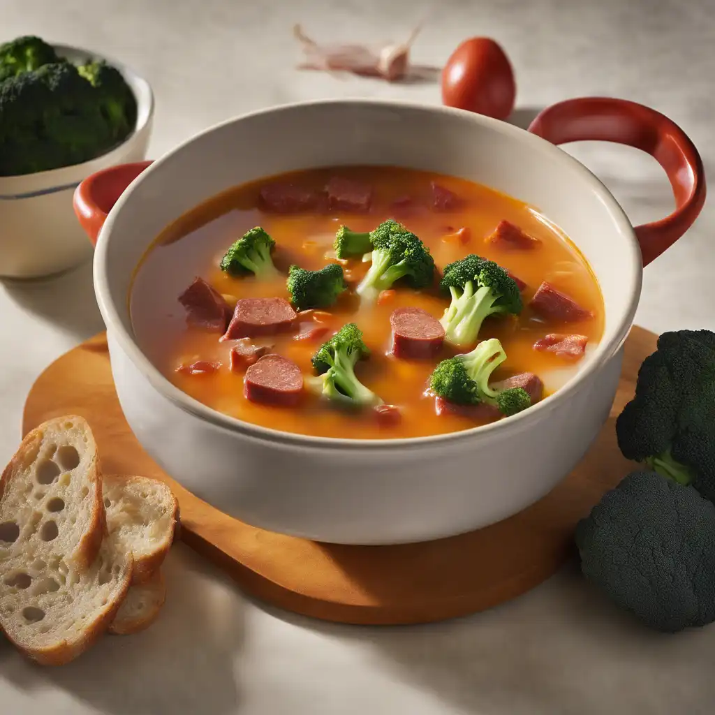 Capelet Soup with Linguiça