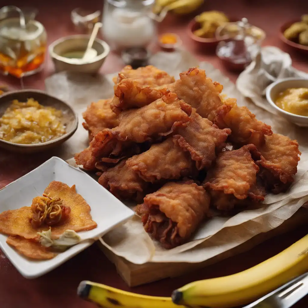 Dried Meat and Banana Fritters