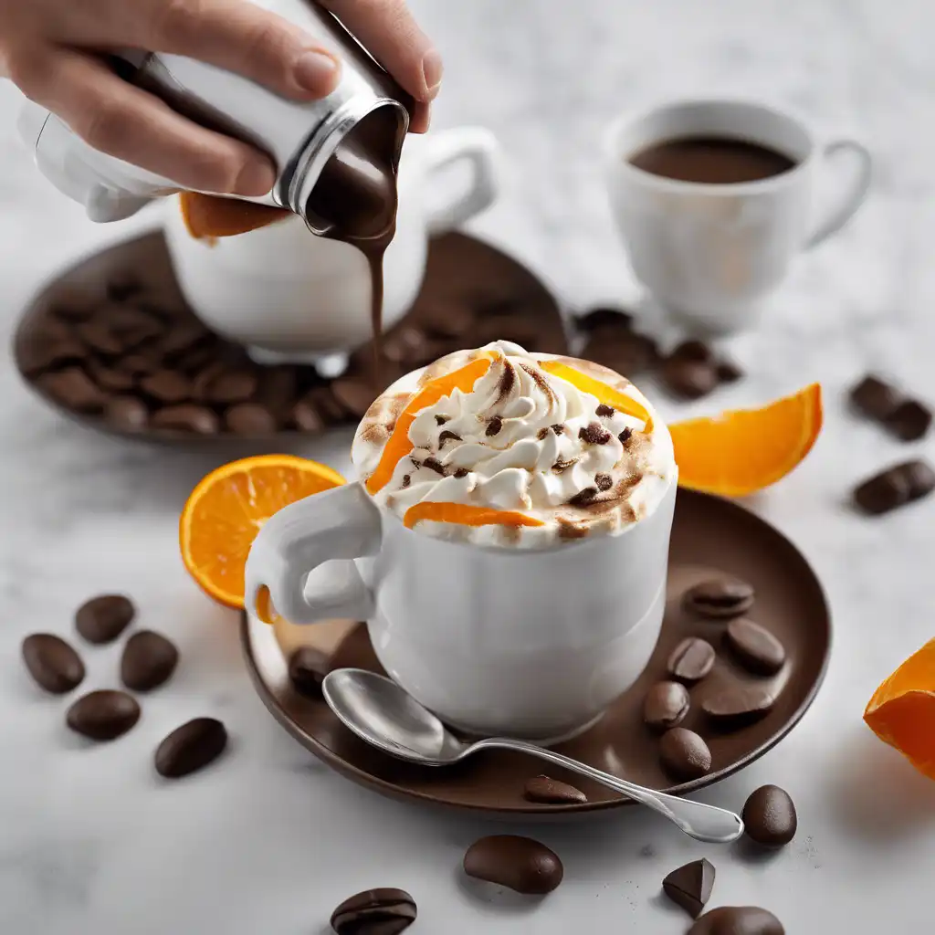 Creamy Coffee with Orange and Chocolate