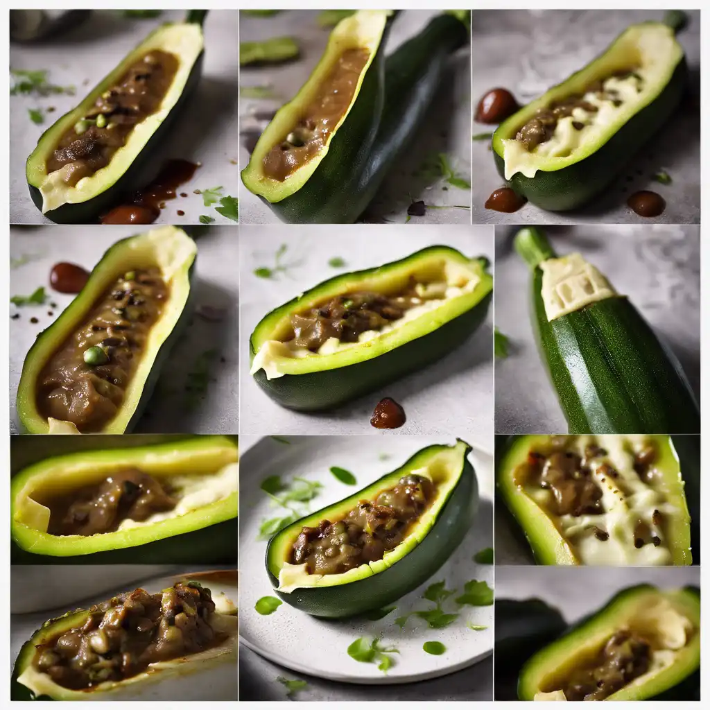 Stuffed Zucchini with Tamarind Sauce