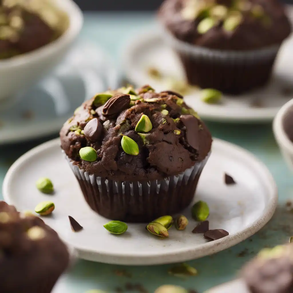 Café, Chocolate, and Pistachio Muffins