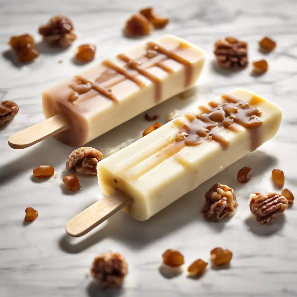 Yogurt Popsicle with Praline