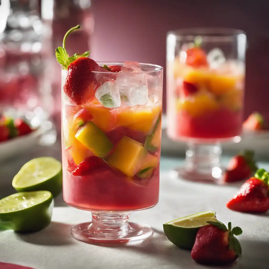 Strawberry Squash Caipirinha