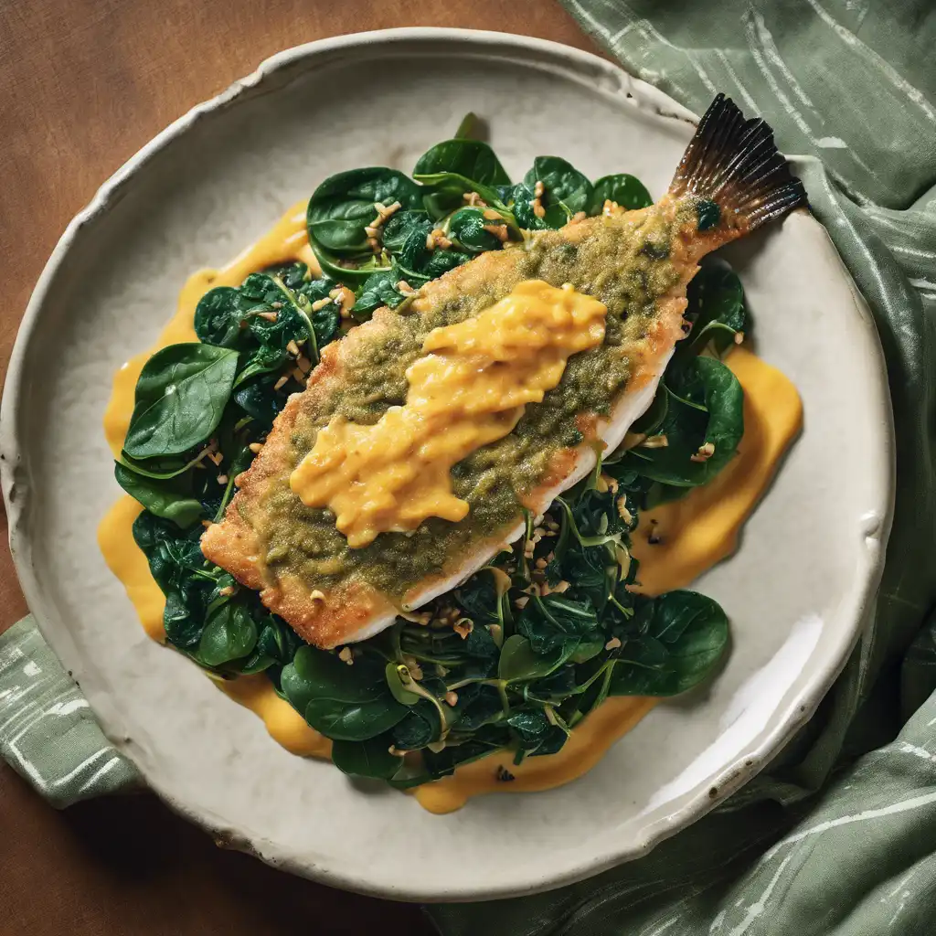 Spinach-Crusted Fish