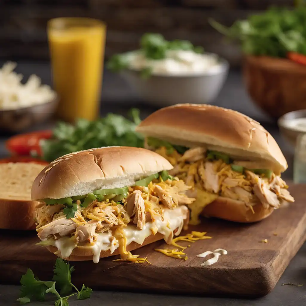 Indian-Style Chicken Sandwich