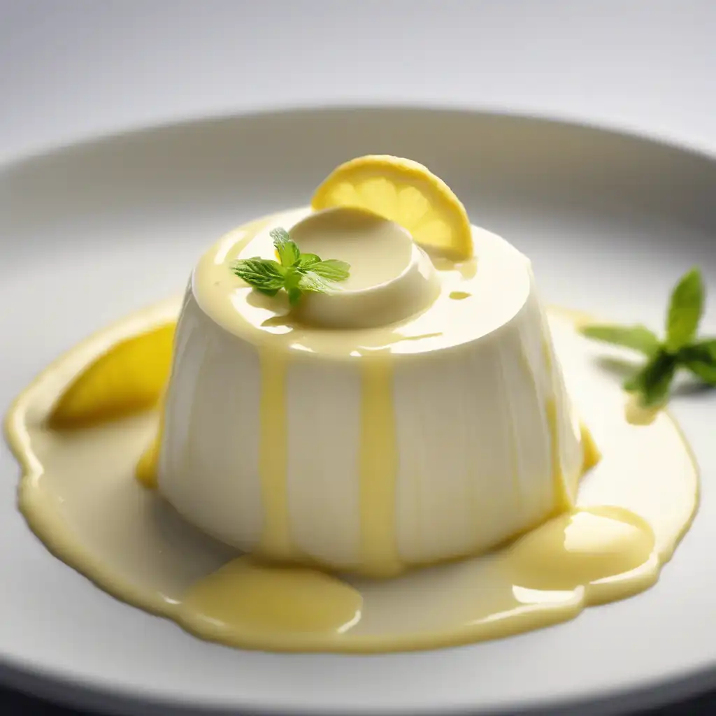 Cream of Lemon with Vanilla Sauce