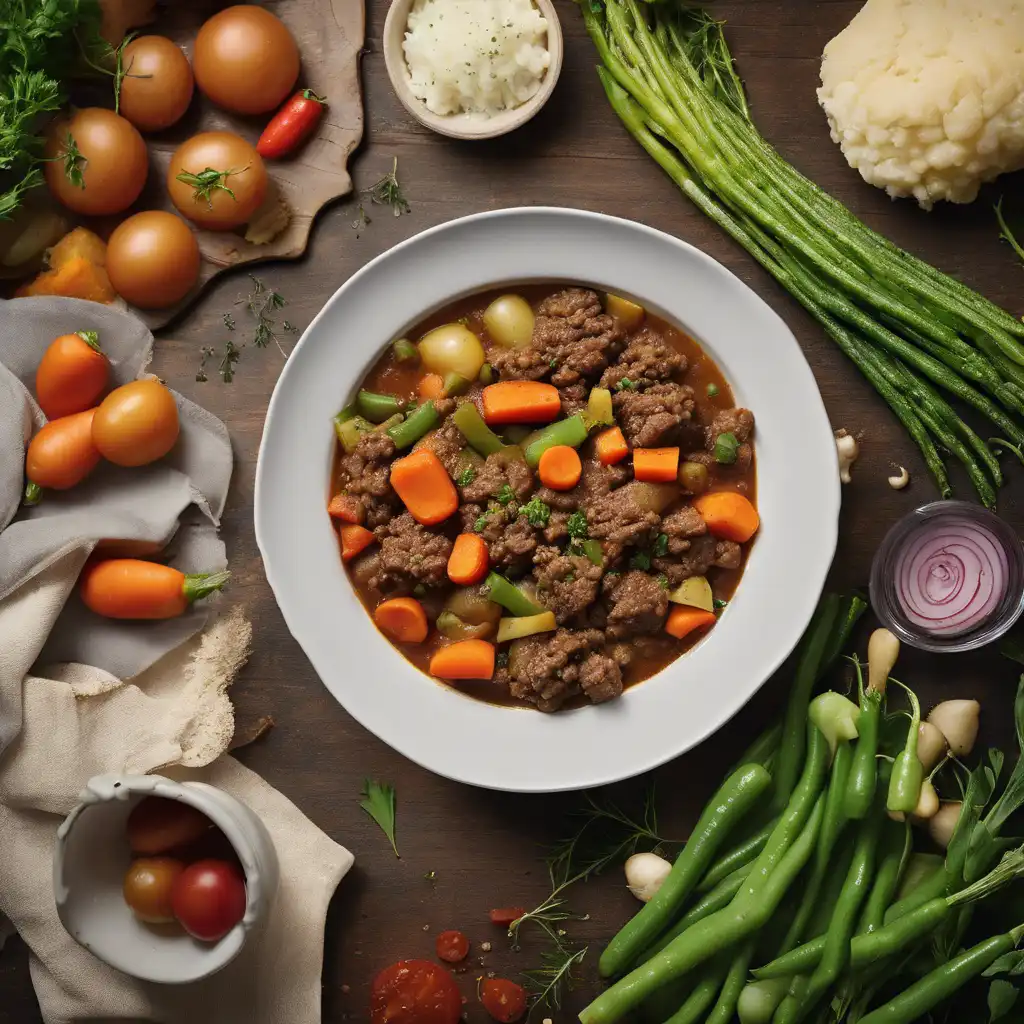 Ground Beef Stew with Vegetables