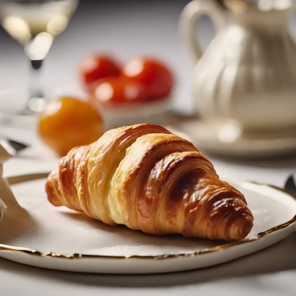 Croissant with Puff Pastry Cream Filling