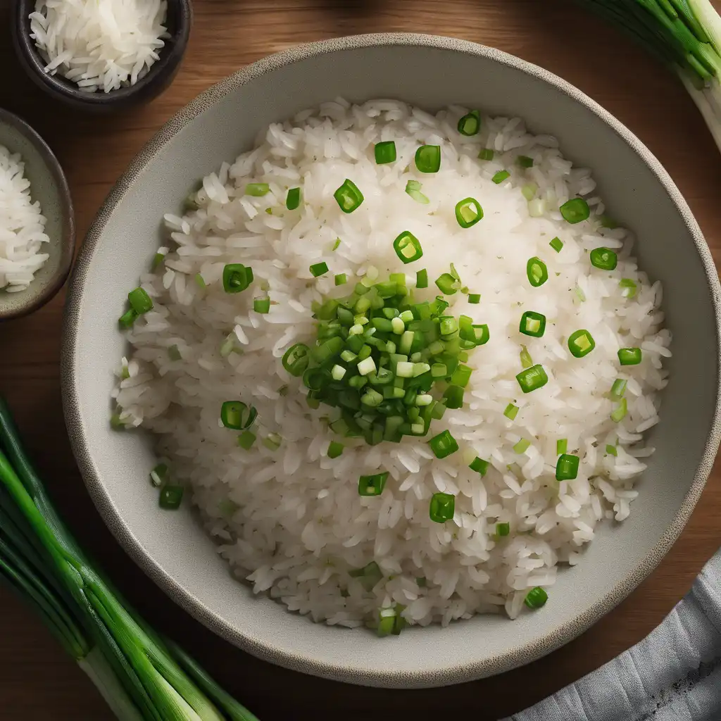 Whole Grain Rice with Green Onion