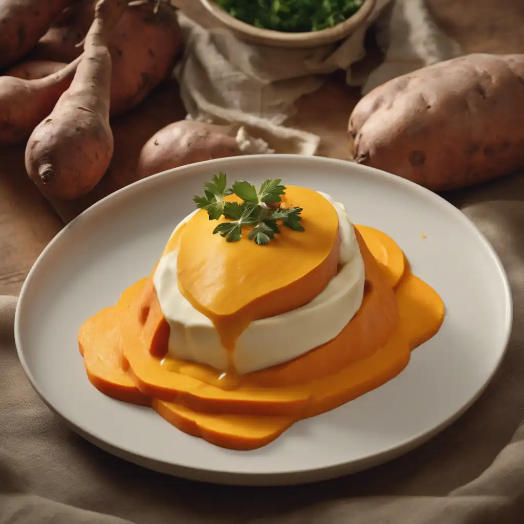 Sweet Potato with Cheese Purée