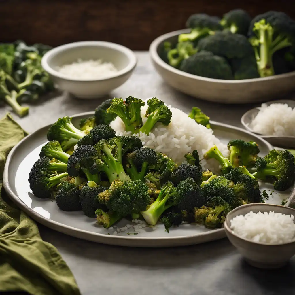 Roasted Broccoli with Rice