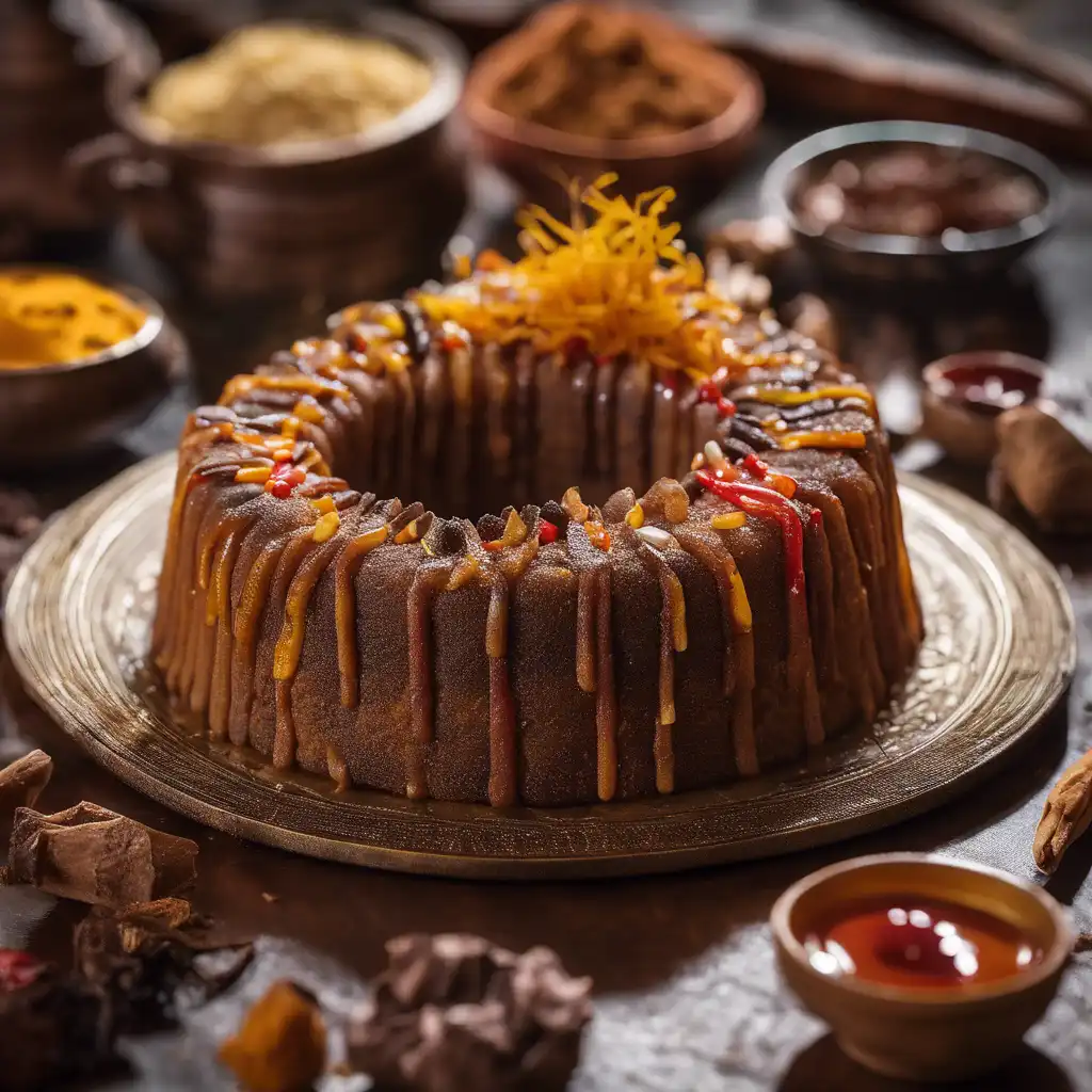 Tamarind Cake with Condiments