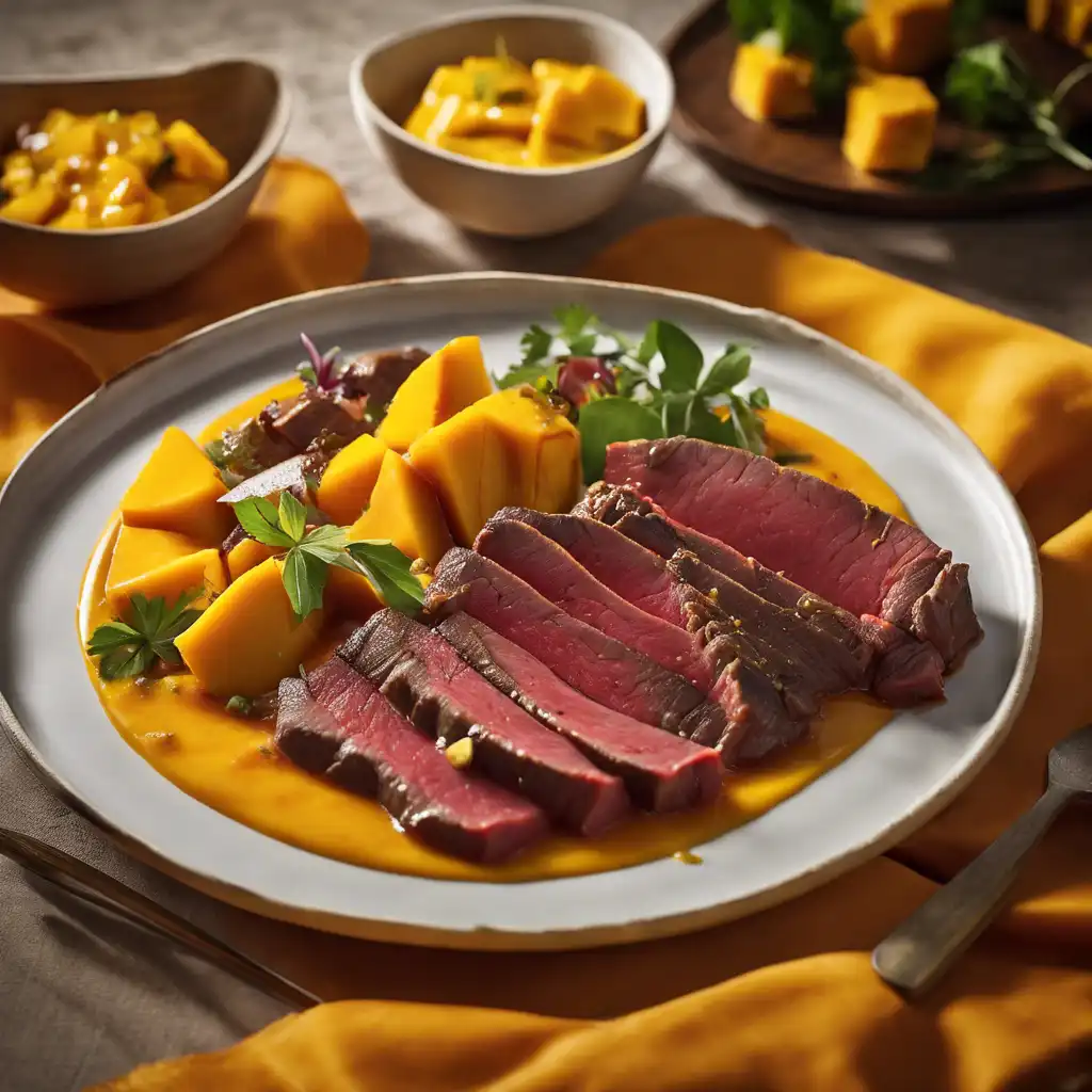 Sun-Cured Beef in Mango Sauce