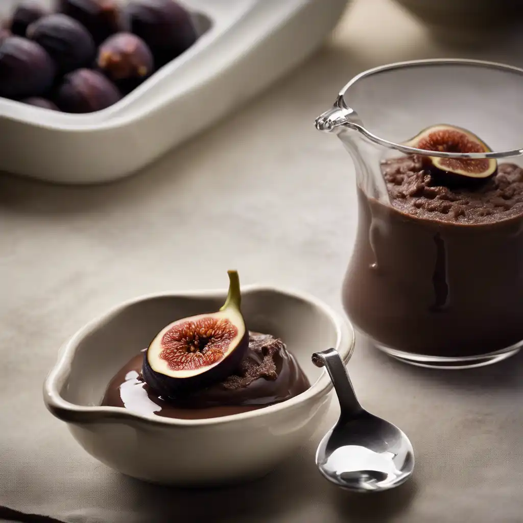 Chocolate Pudding with Fig Compote