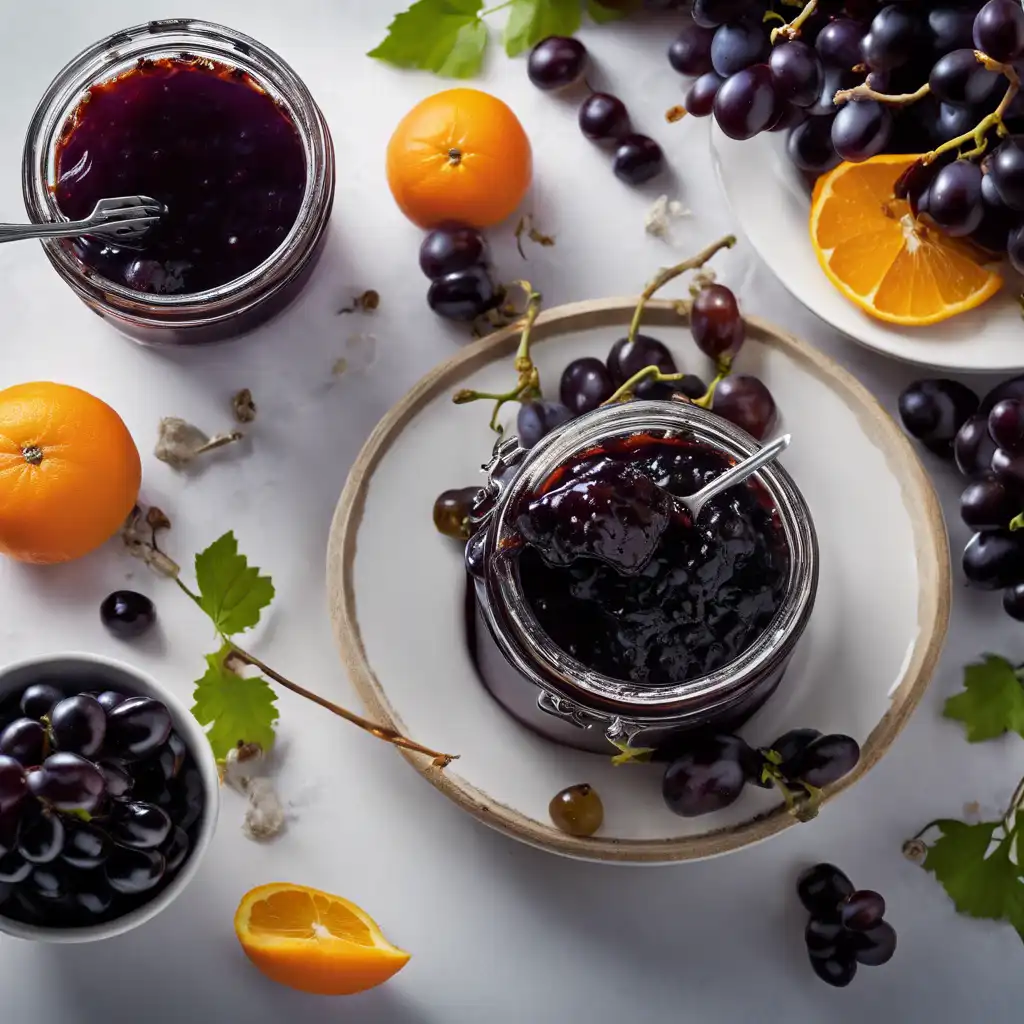 Black Grape Jam with Raisins