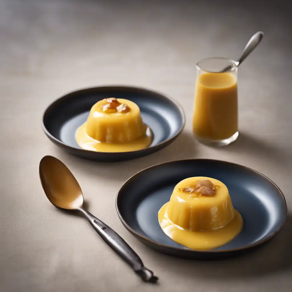 Sweet Custard Pudding with Ginger