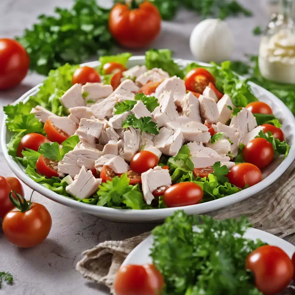 Chicken Salad with Tomatoes