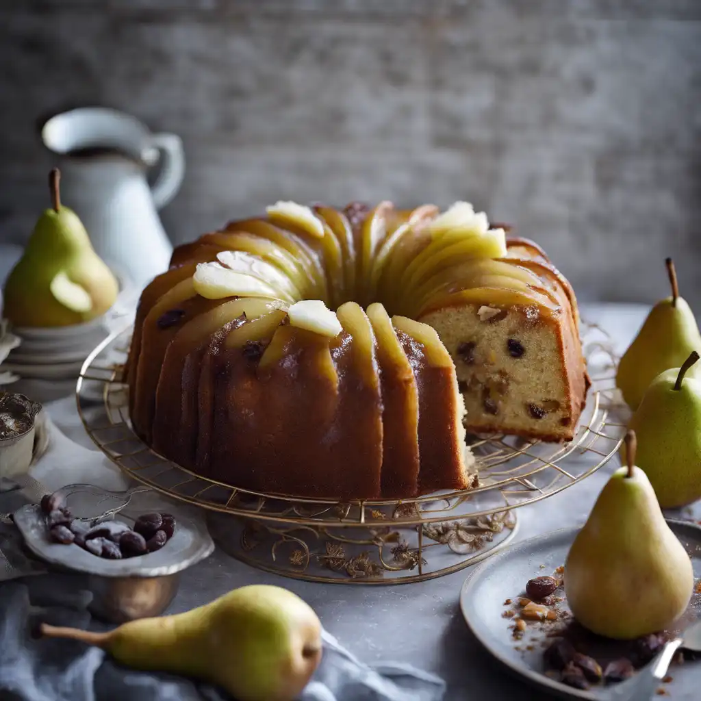 Pear and Raisin Cake with Pears