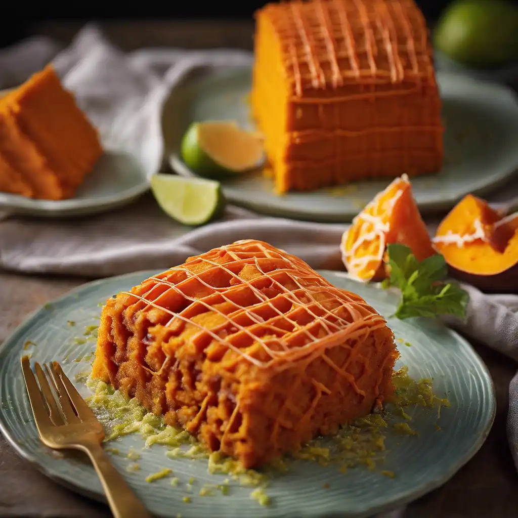 Mash Sweet Potato Cake