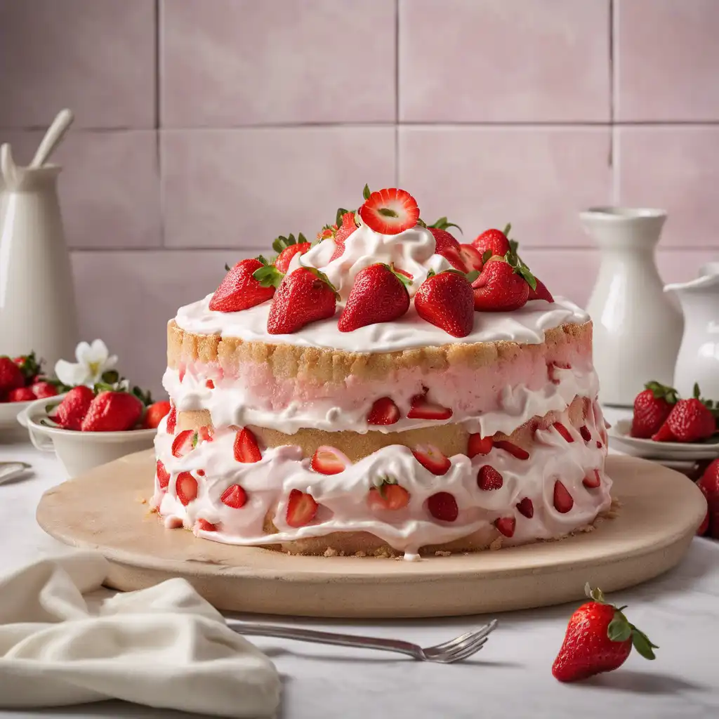 Strawberry Cream Cake