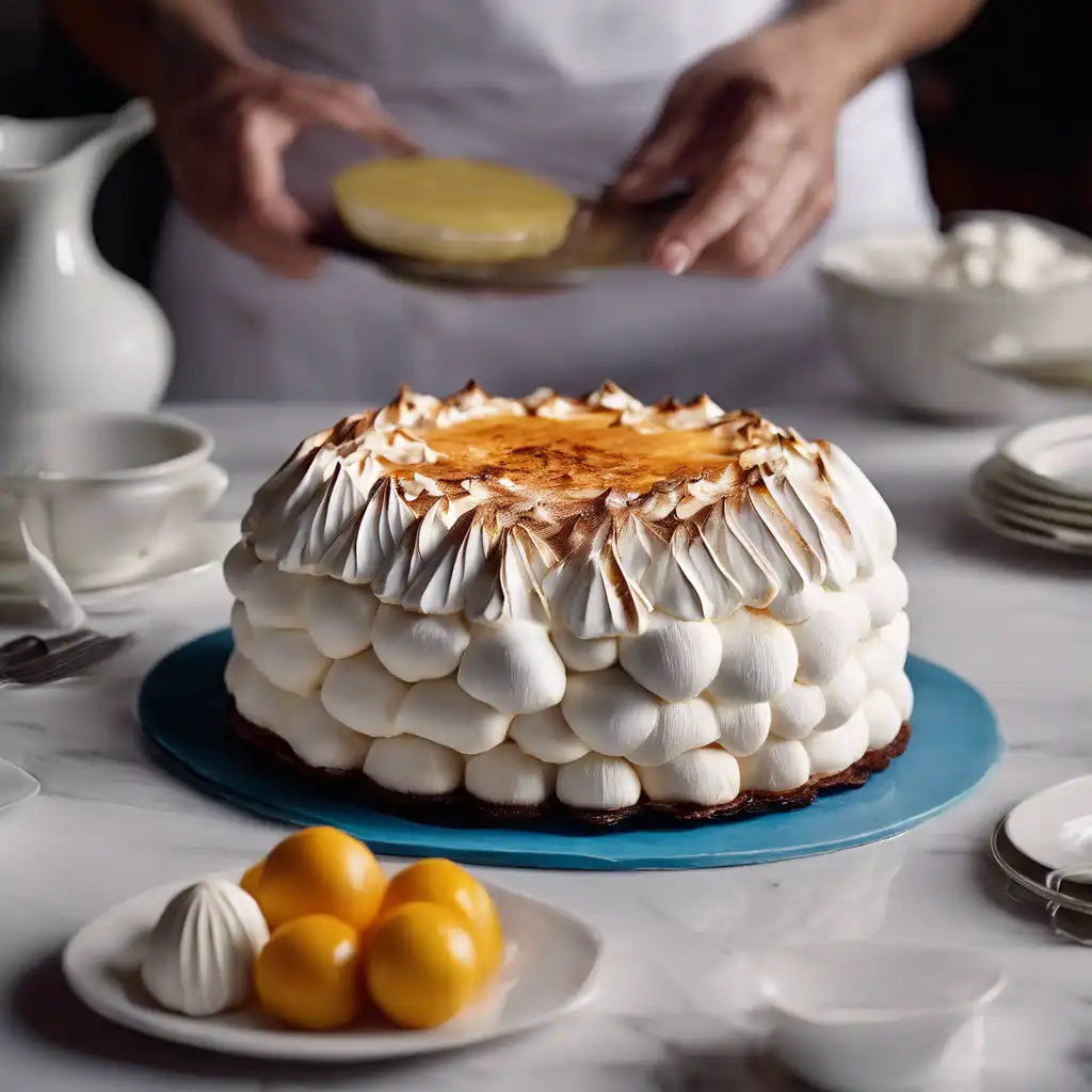 Cupuaçu Cake with Meringue