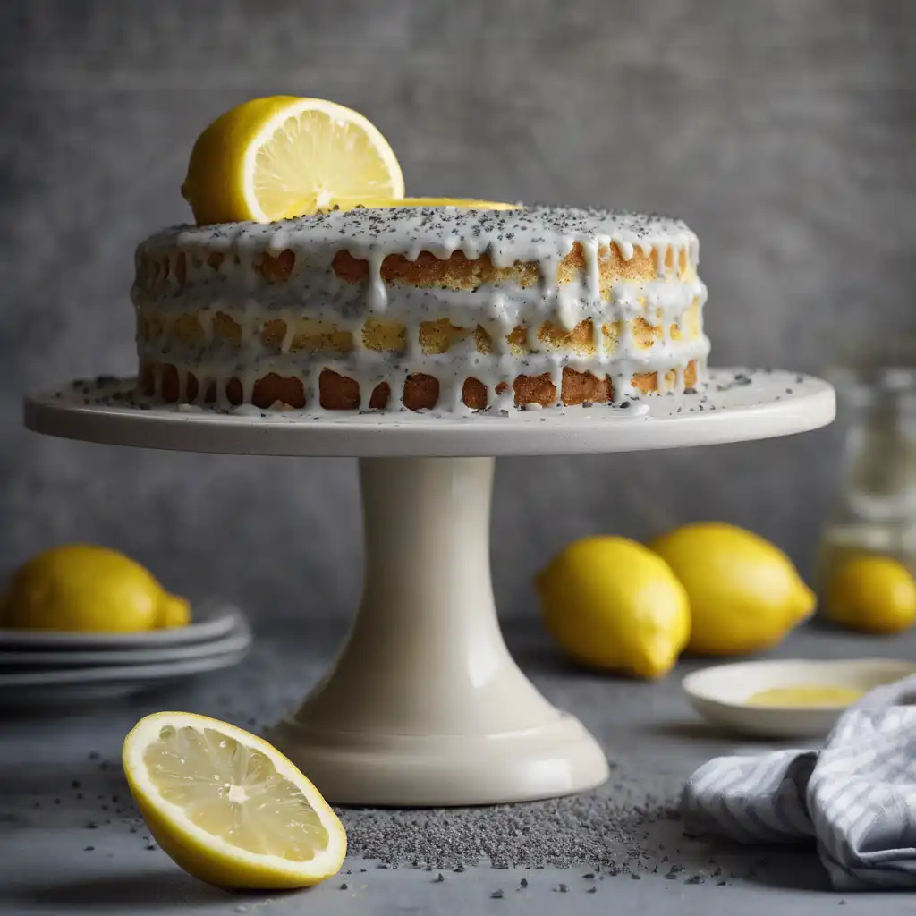 Lemon Poppyseed Cake with Whole Wheat Flour