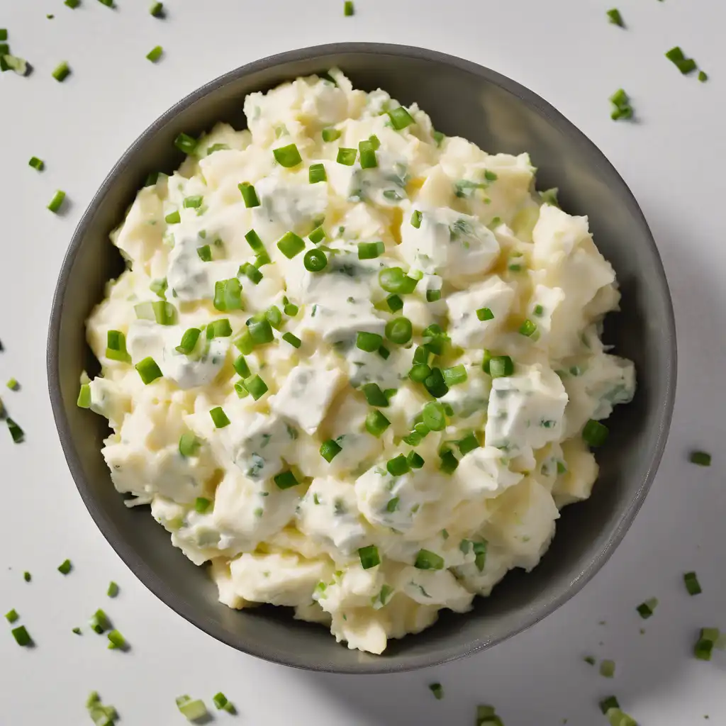 Mashed Potato Salad with Scallions