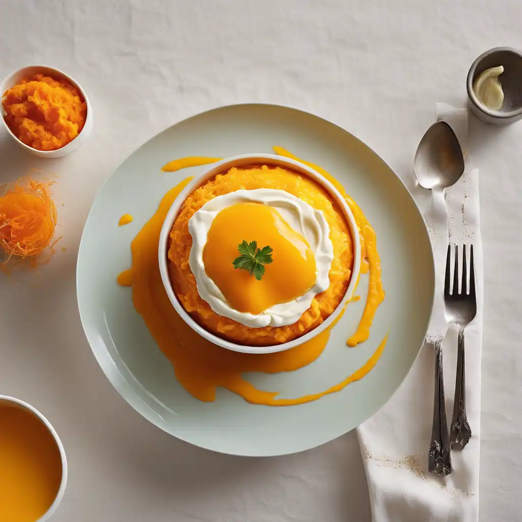 Carrot Pudding with Orange