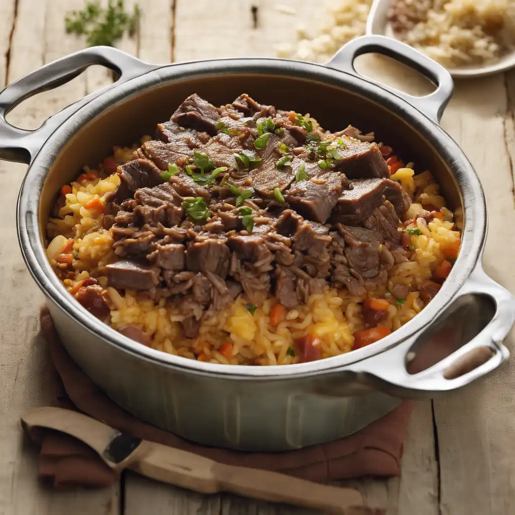 Rice Casserole with Braised Beef